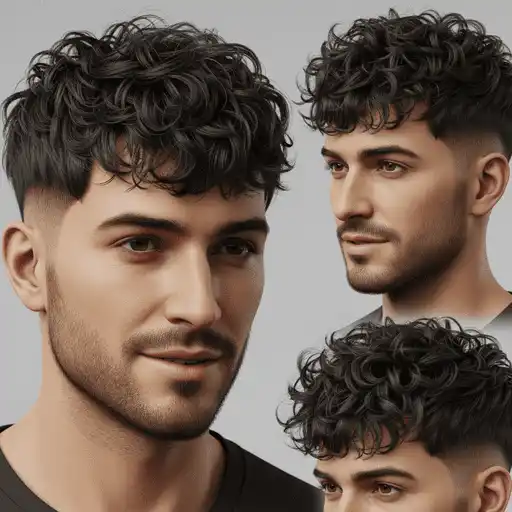 32 Textured Curly Fringe