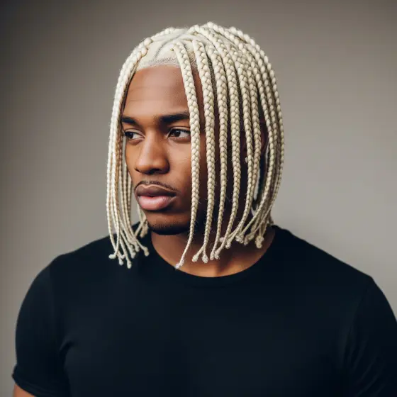 7. Bleached Man Braids