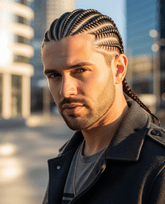 27 Best Protective Hairstyles for Men- On-trend and Comfortable 1 A man sporting a braid hairstyle, highlighting the trend of protective hairstyles for men