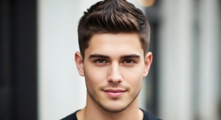 Layered Short Hair Faux Hawk Hair Cut For Men