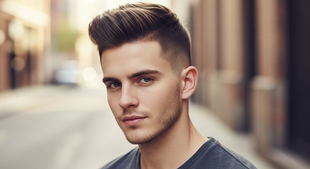 Smooth Tapered Faux Hawk Haircut For Men