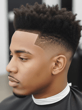 A man with a textured crop top fade hairstyle.