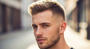 Classic Crew Cut Faux Hawk Haircut For Men