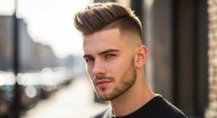 Faux Hawk Haircuts for Men Complete Guide to 32 Fresh Styles 2 A man sporting a low fade faux hawk, exemplifying a trendy haircut for contemporary male styles.