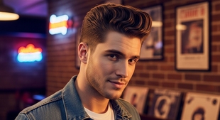 Retro Faux Hawk Haircut For Men