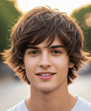young man with a Modern Quiff hairstyle