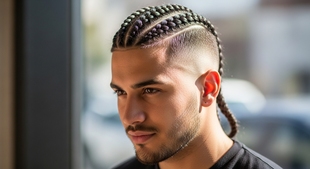 Braided Faux Hawk Haircut For Men