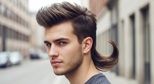 Rat-Tail Faux Hawk Haircut For Men
