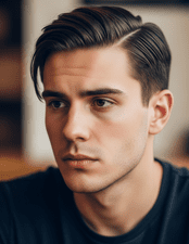 young man with a Comb‑Over hairstyle