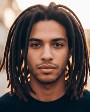young man with a Heavy Dreadlocks hairstyle
