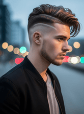 young man with a Rock-Hard Spikes hairstyle