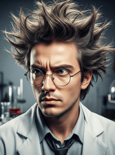 young man with a Center-Parted Flow hairstyle