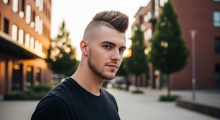 Faux Hawk Haircuts for Men Complete Guide to 32 Fresh Styles 7 Buzz-Cut Faux Hawk haircut for men