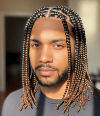 27 Best Protective Hairstyles for Men- On-trend and Comfortable 4 A man with and a beard, exemplifying modern protective hairstyles for men
