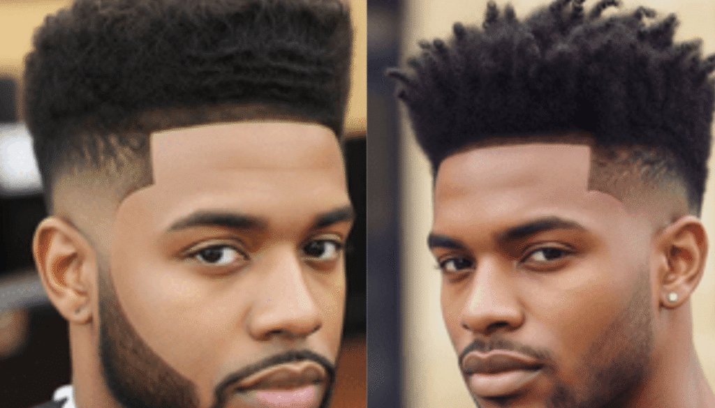 Top High Taper Fade Black Men Hairstyles
